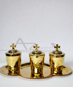 Crismera Dorada Grabada